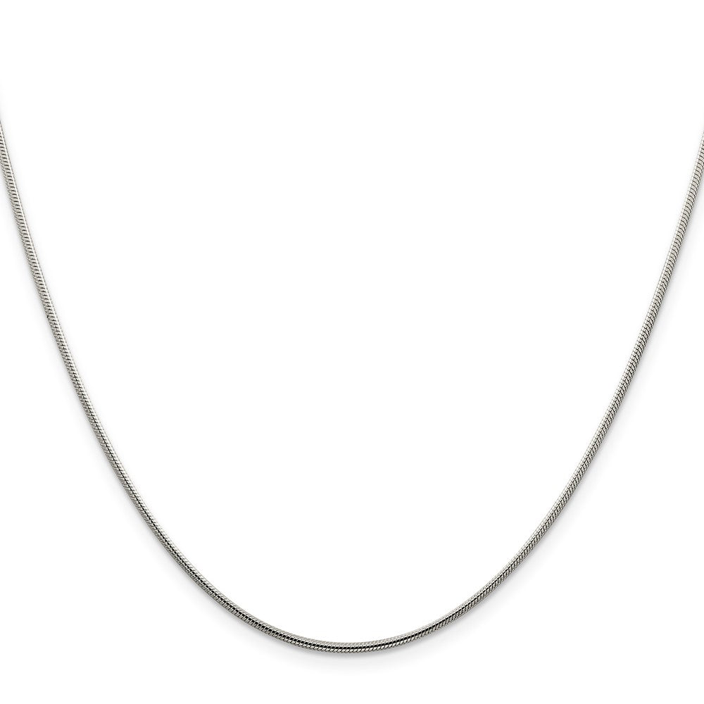 Sterling Silver 1.25mm Snake Chain w/2in ext.