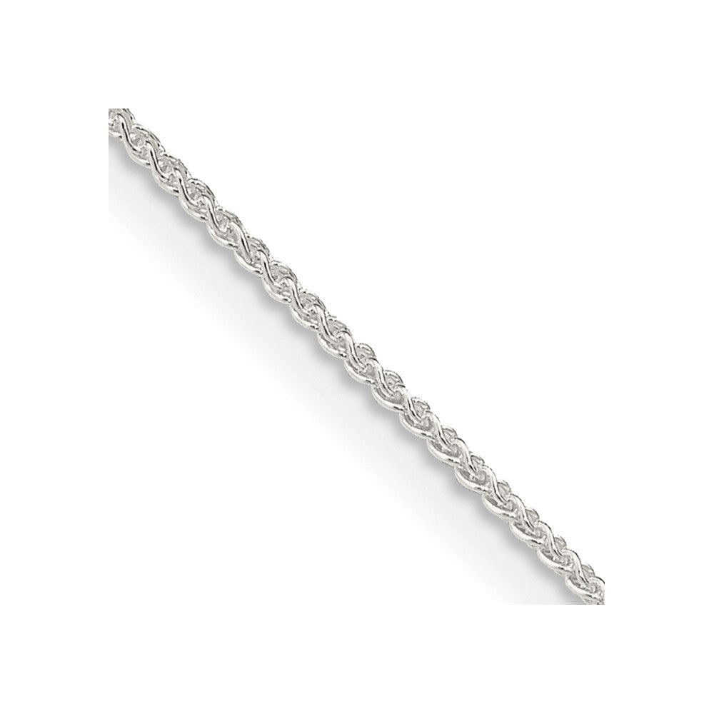 Sterling Silver 1mm Round Spiga Chain w/4in ext.