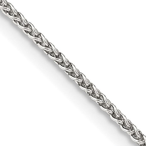 Sterling Silver 1.5mm wtih 2 inch ext. Round Spiga Chain