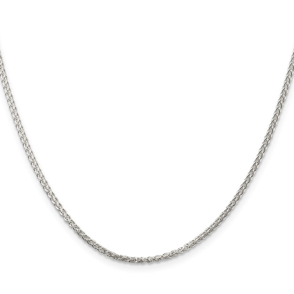 Sterling Silver 1.75mm Round Spiga Chain w/2in ext.
