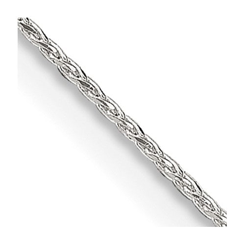 Sterling Silver .85mm Diamond-cut Round Spiga Chain