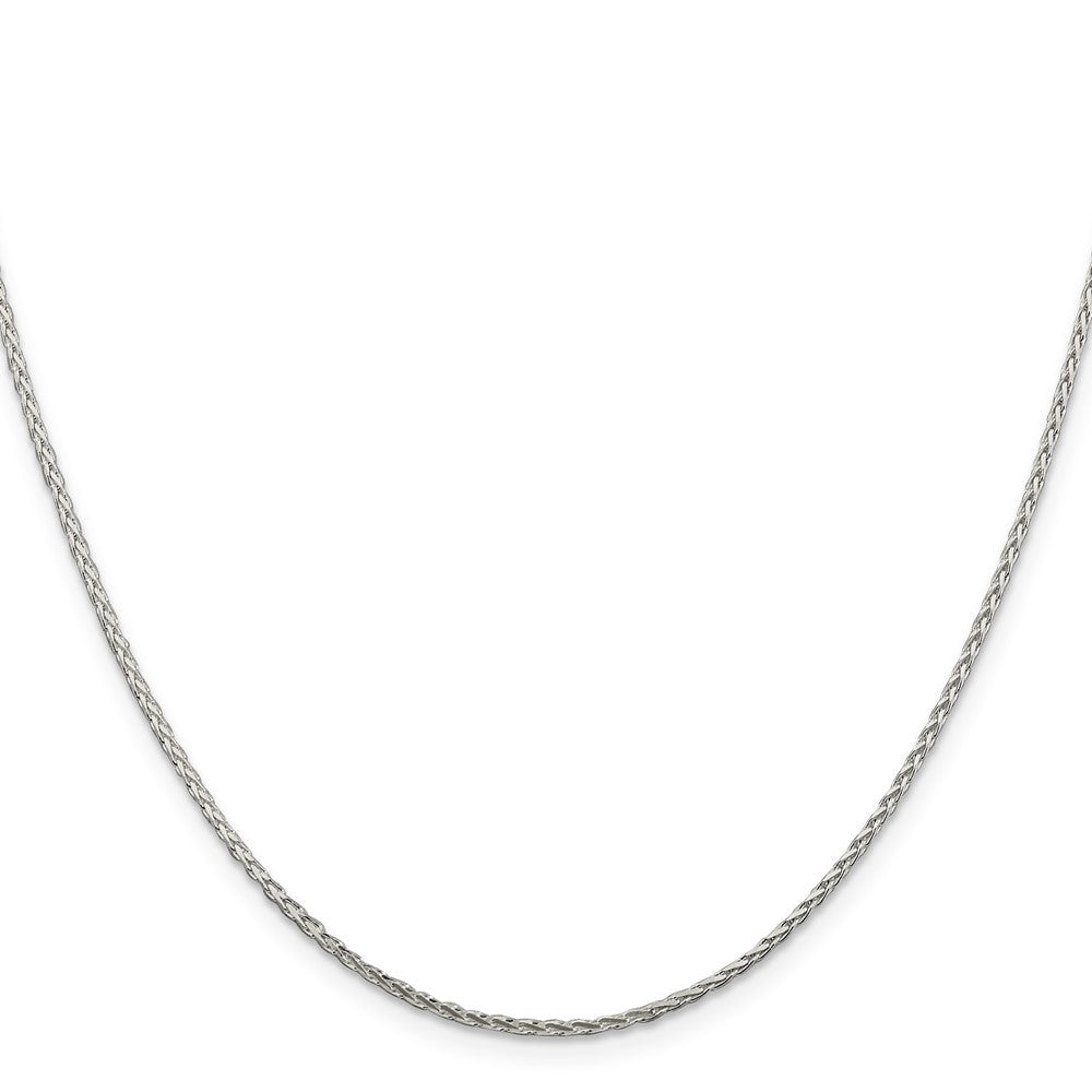 Sterling Silver 1.45mm Diamond-cut Round Spiga Chain w/2in ext.