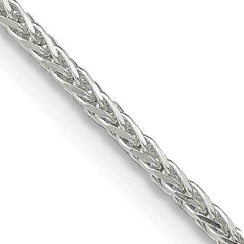 Sterling Silver 1.45mm Diamond-cut Round Spiga Chain w/2in ext.