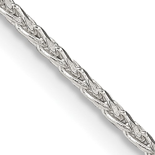 Sterling Silver 1.7mm Diamond-cut Round Spiga Chain w/4in ext.