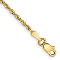 14k 1.85mm D/C Quadruple Rope Chain Anklet