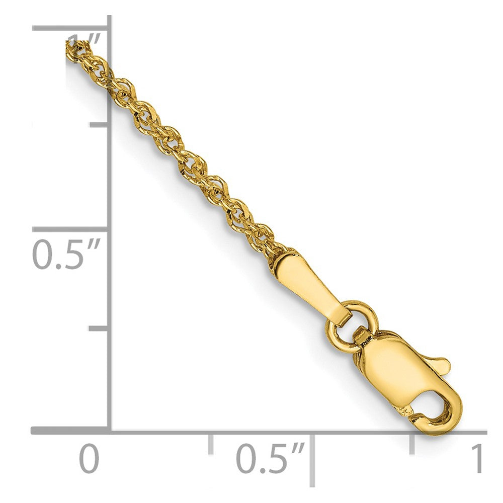 14K 1.7mm Ropa Chain Anklet