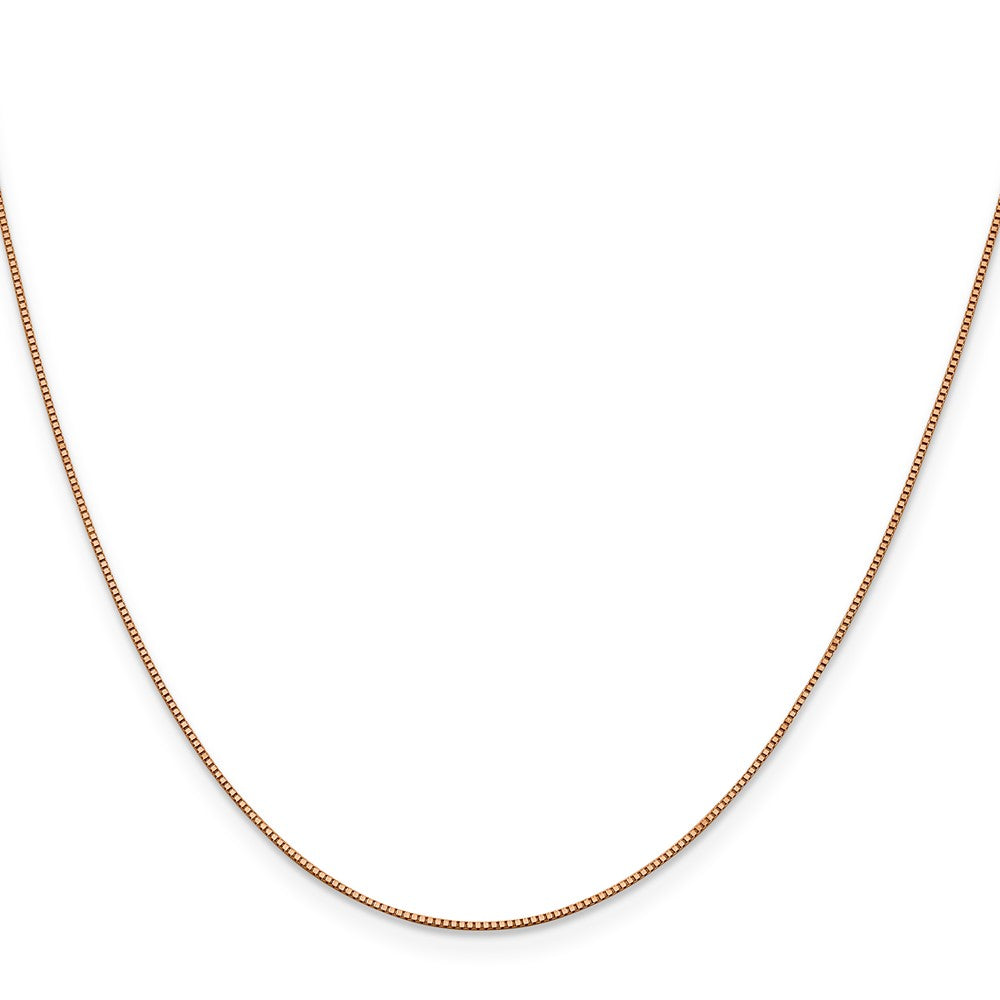 14k Rose Gold .70mm Box Chain