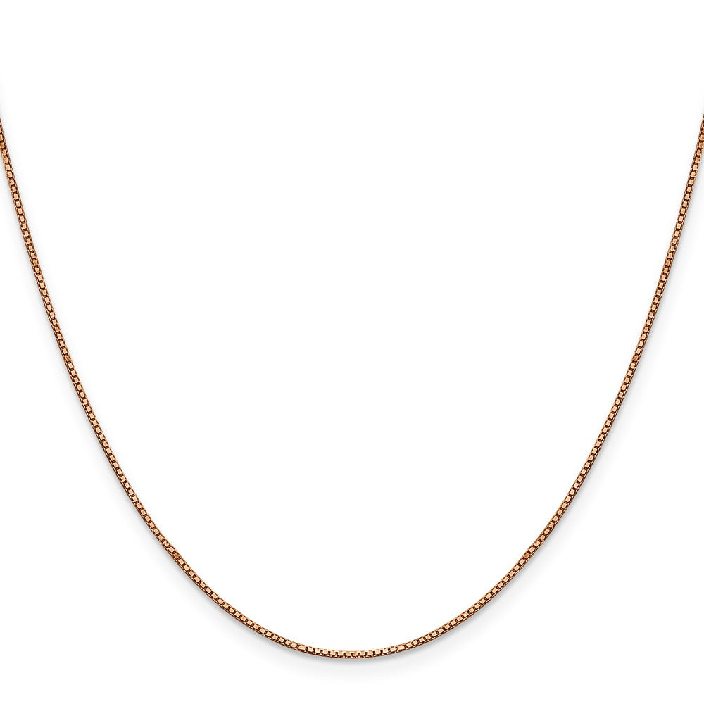 14k Rose Gold .9mm Box Chain