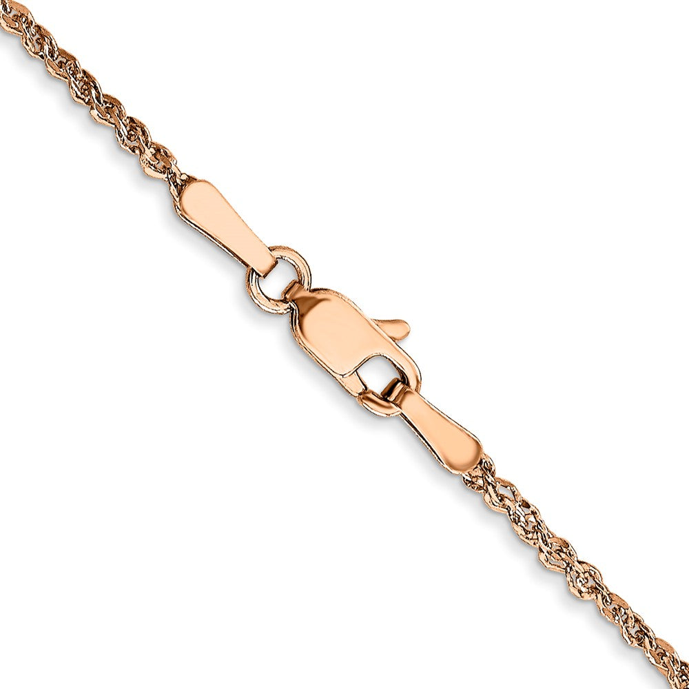14K Rose Gold 1.7mm Ropa Chain