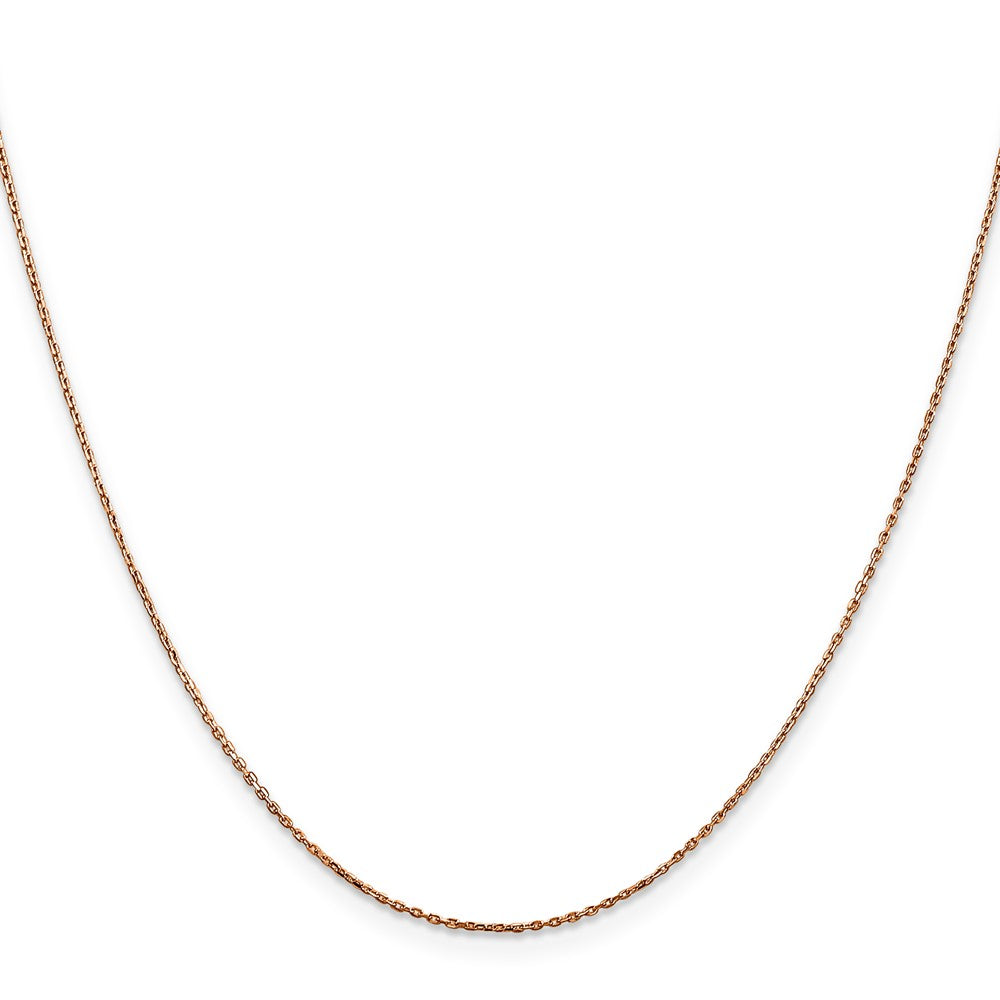 14k Rose Gold .8mm D/C Cable Chain