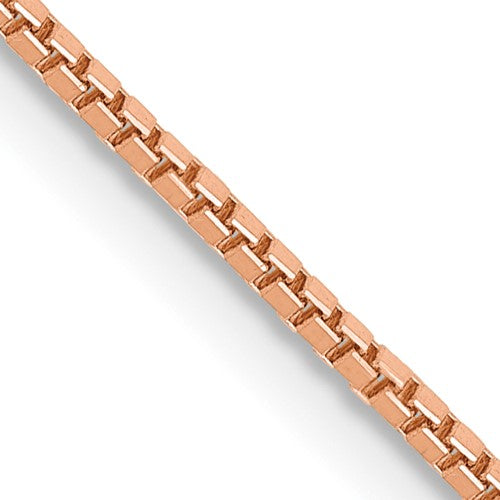 14k Rose Gold 1.0mm Box Chain