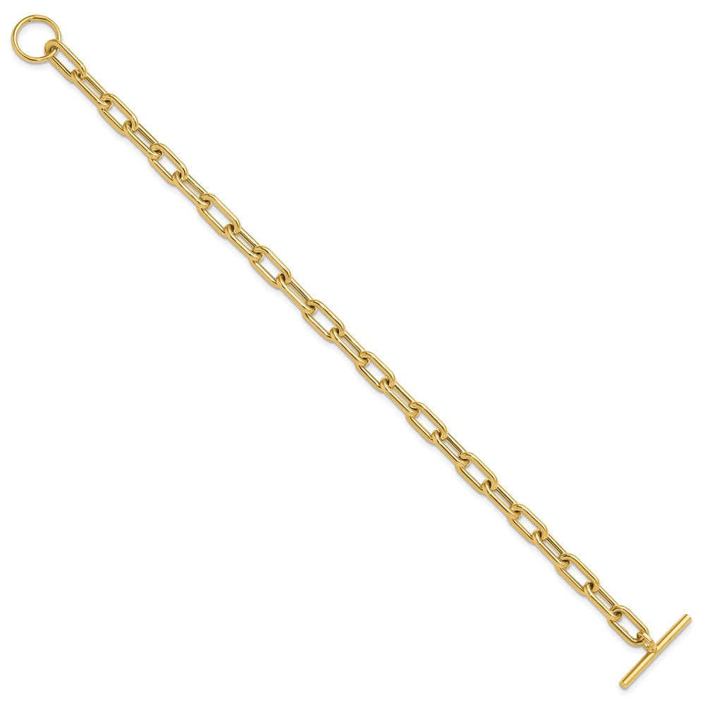 14K Polished Fancy Toggle Link Bracelet