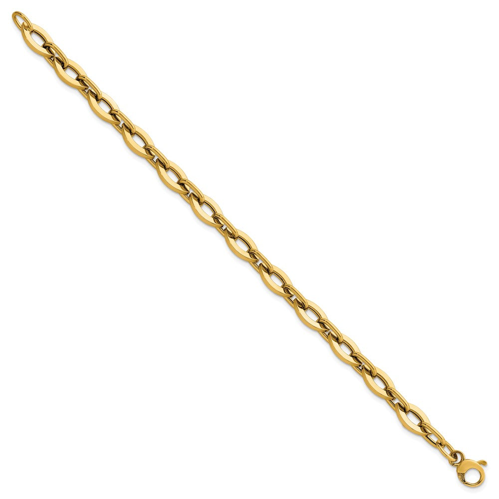 14k Polished 7.5in Fancy Link Bracelet