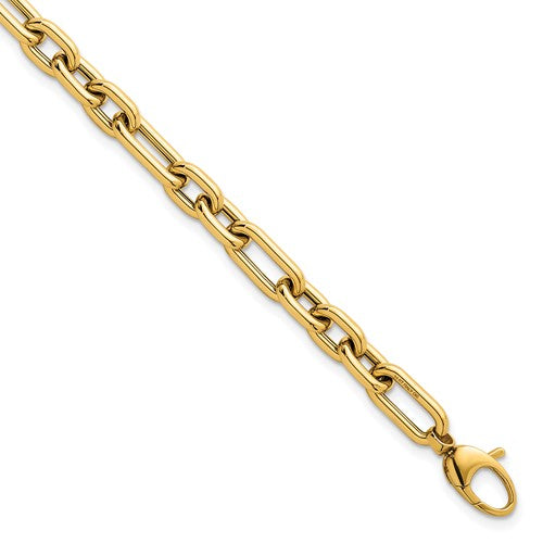 14k Polished Fancy Open Link w/ .5in ext. Bracelet