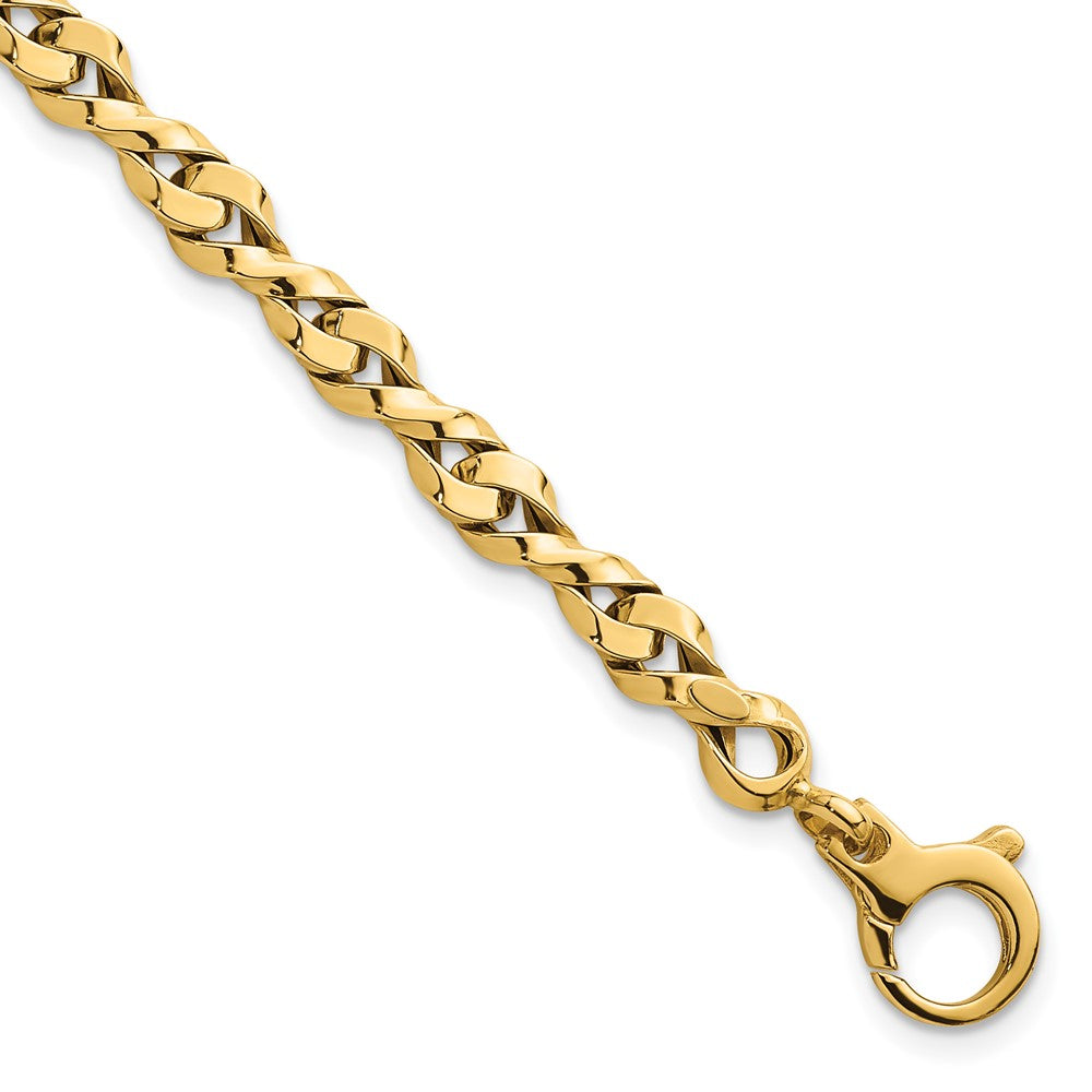 14k Polished 7.5in Fancy Link Bracelet