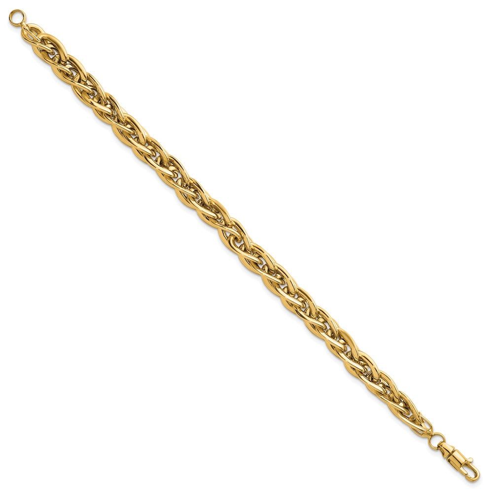 14k Polished 7.5in Fancy Link Bracelet