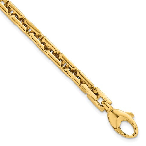14k Polished Square Link 6.25mm Bracelet