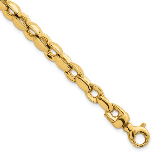 14k Polished Round Fancy Link 6.75mm Bracelet