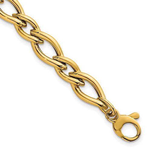 14k Polished 7.5 Fancy Link Bracelet
