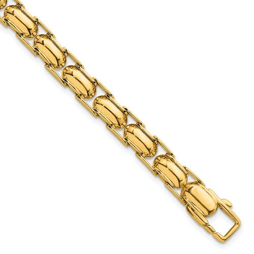 14K Polished Fancy Link Bracelet