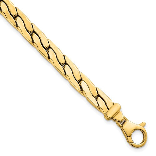14k Polished Fancy Link Bracelet