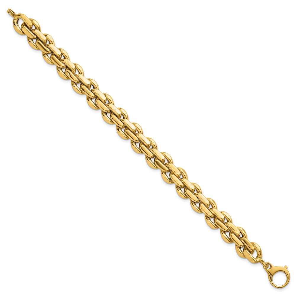 14k Polished 7.5in Fancy Link Bracelet