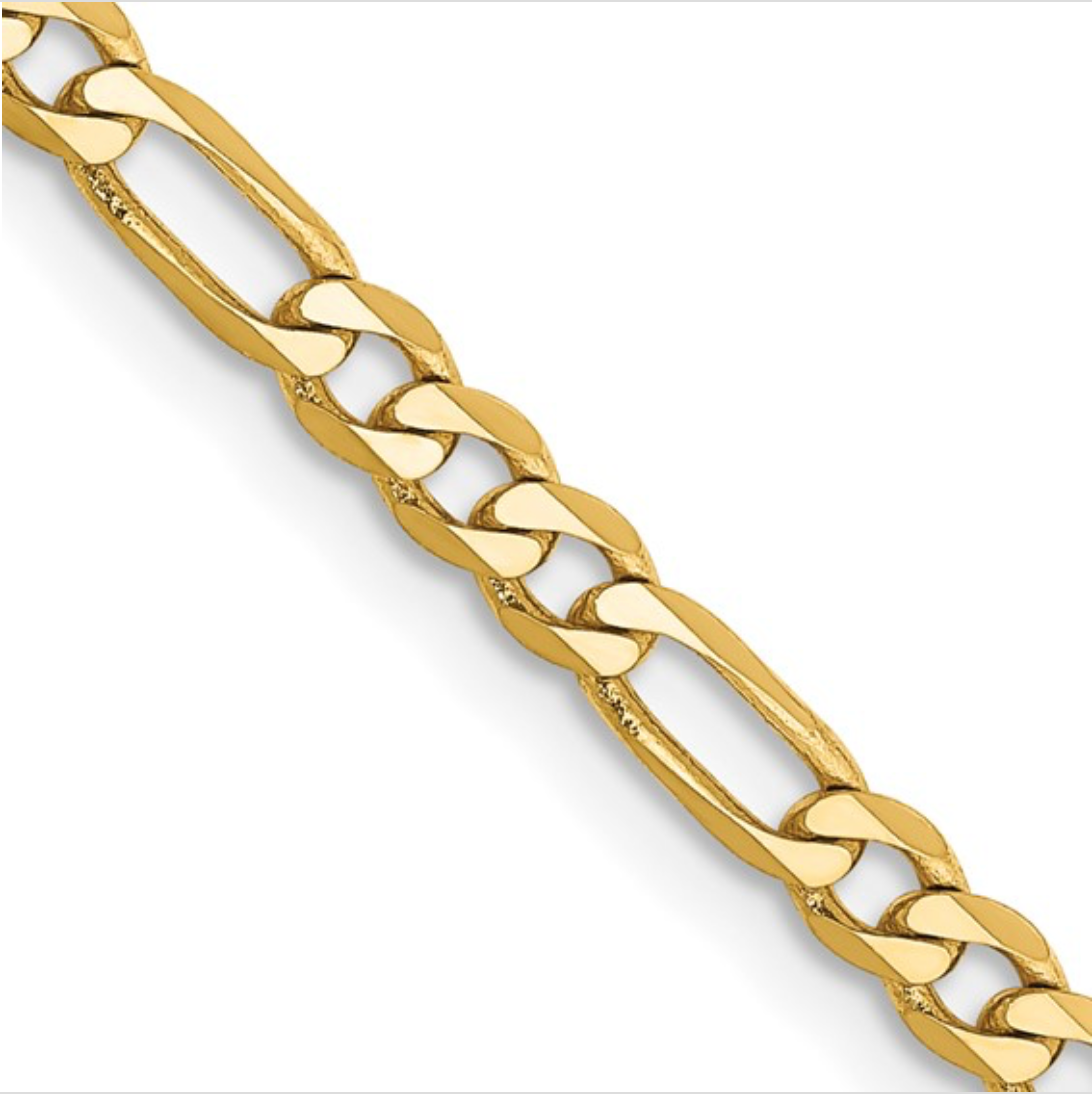 Semi-Solid Figaro Chain