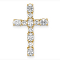 Gold Lab Grown Diamond Cross
