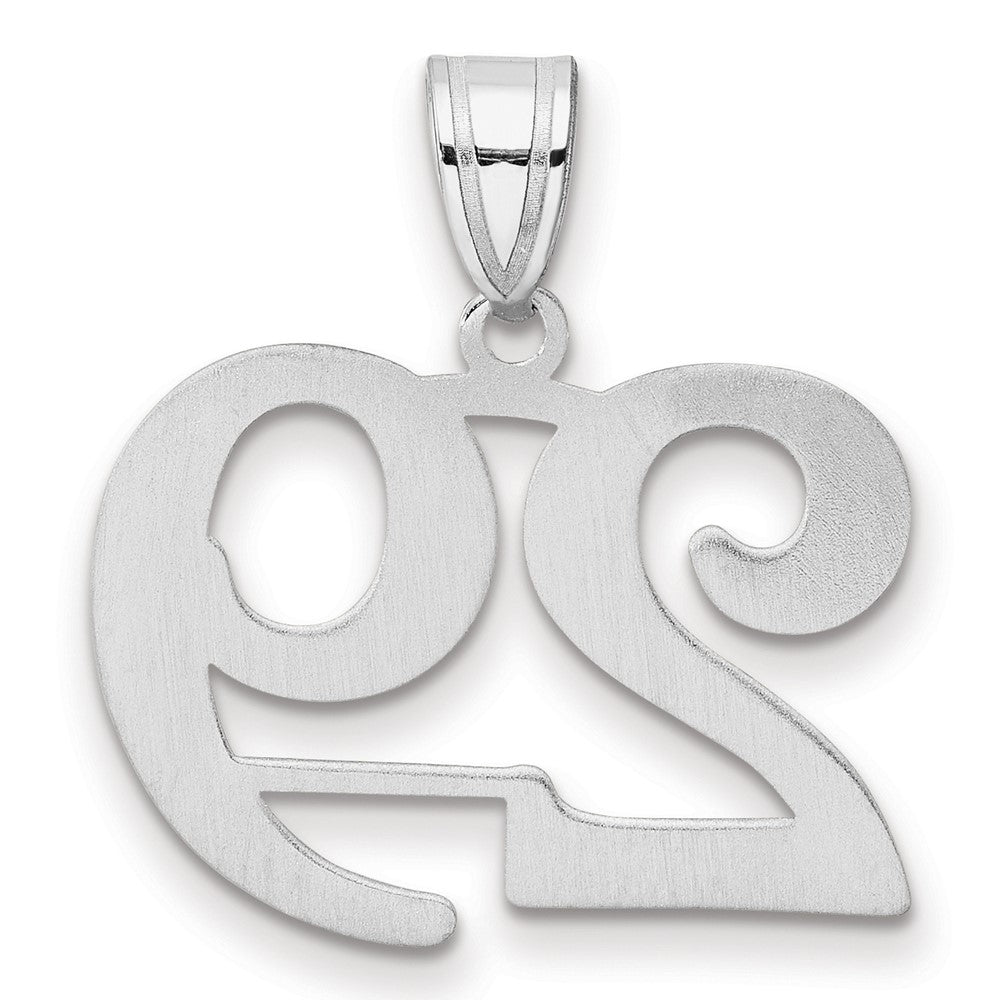 14kw Polished Number 29 Pendant