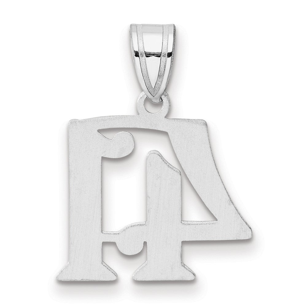 14kw Polished Number 41 Pendant