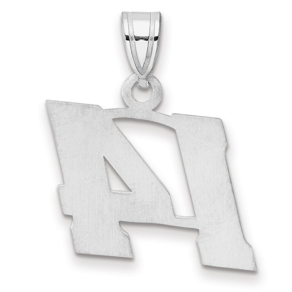 14kw Polished Block Number 14 Pendant