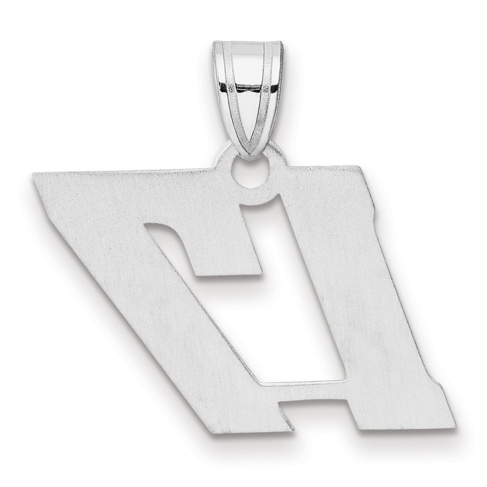 14kw Polished Block Number 17 Pendant