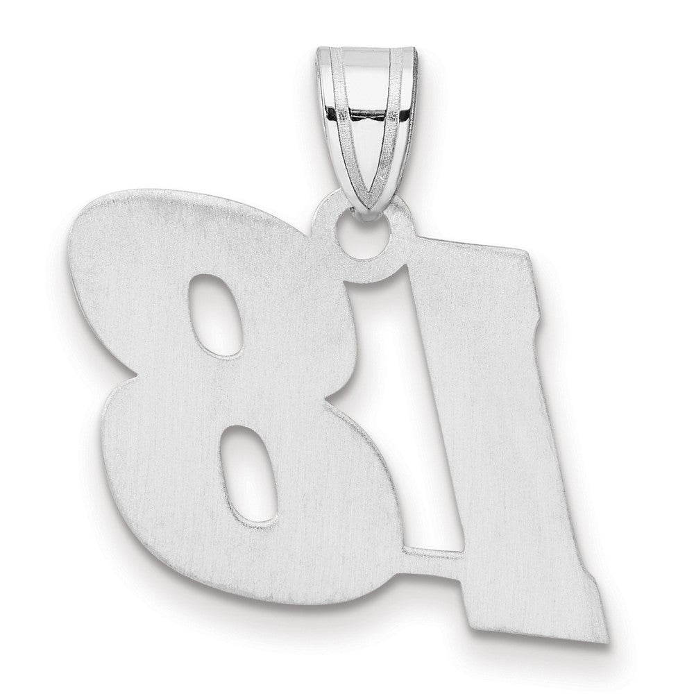 14kw Polished Block Number 18 Pendant