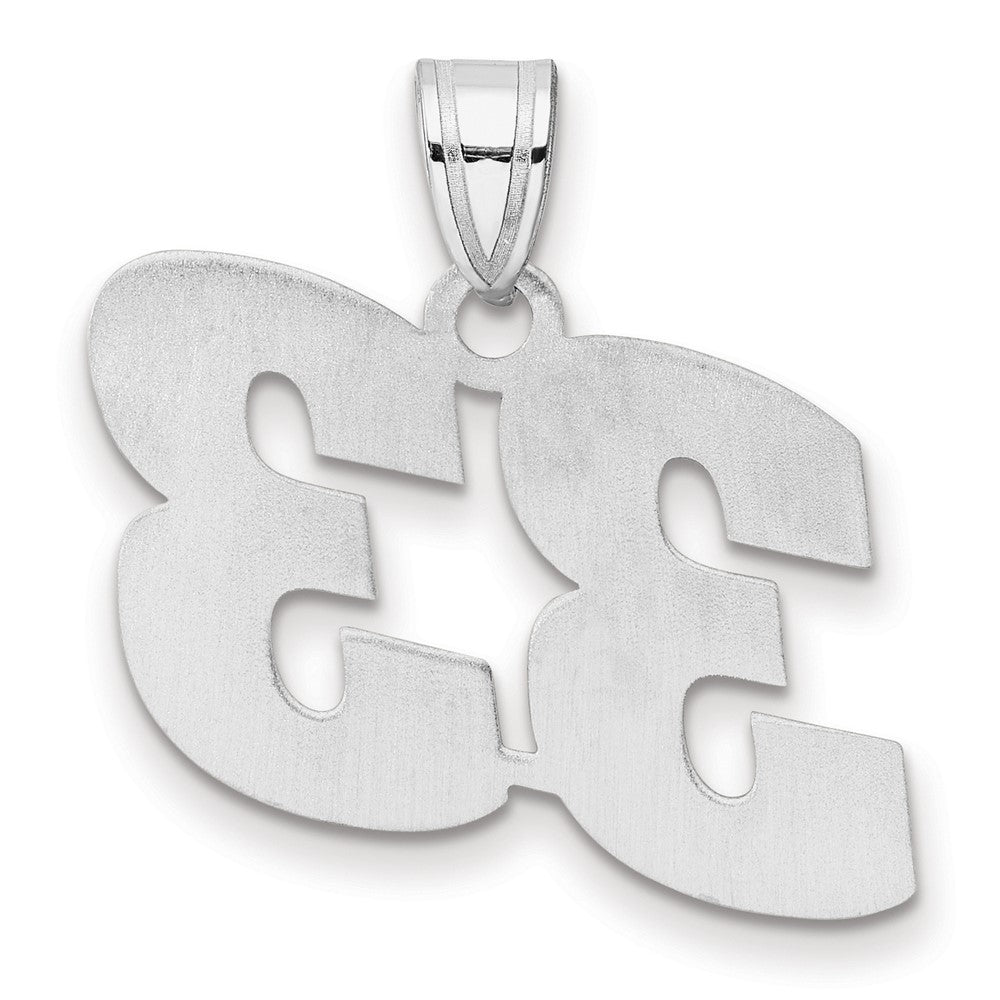 14kw Polished Block Number 33 Pendant