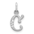 14KW Diamond-cut Letter C Initial Charm