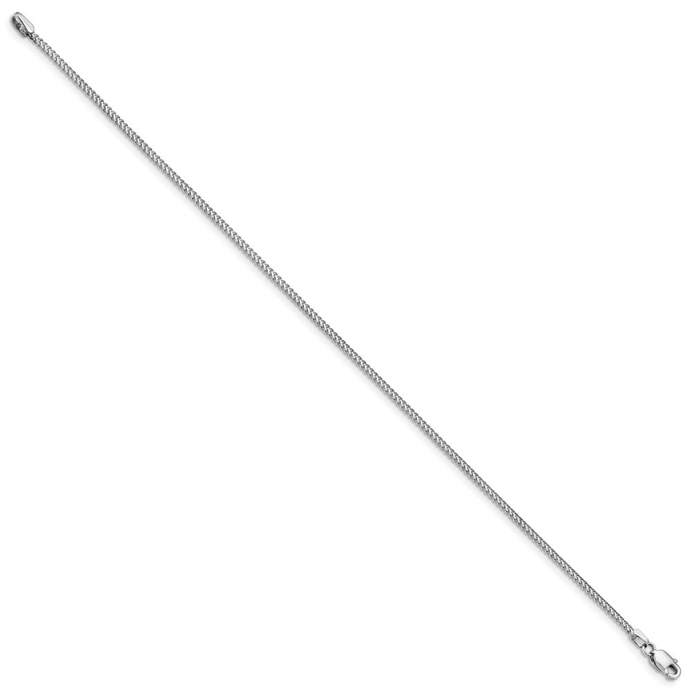 14k White Gold 1.0mm Franco Chain