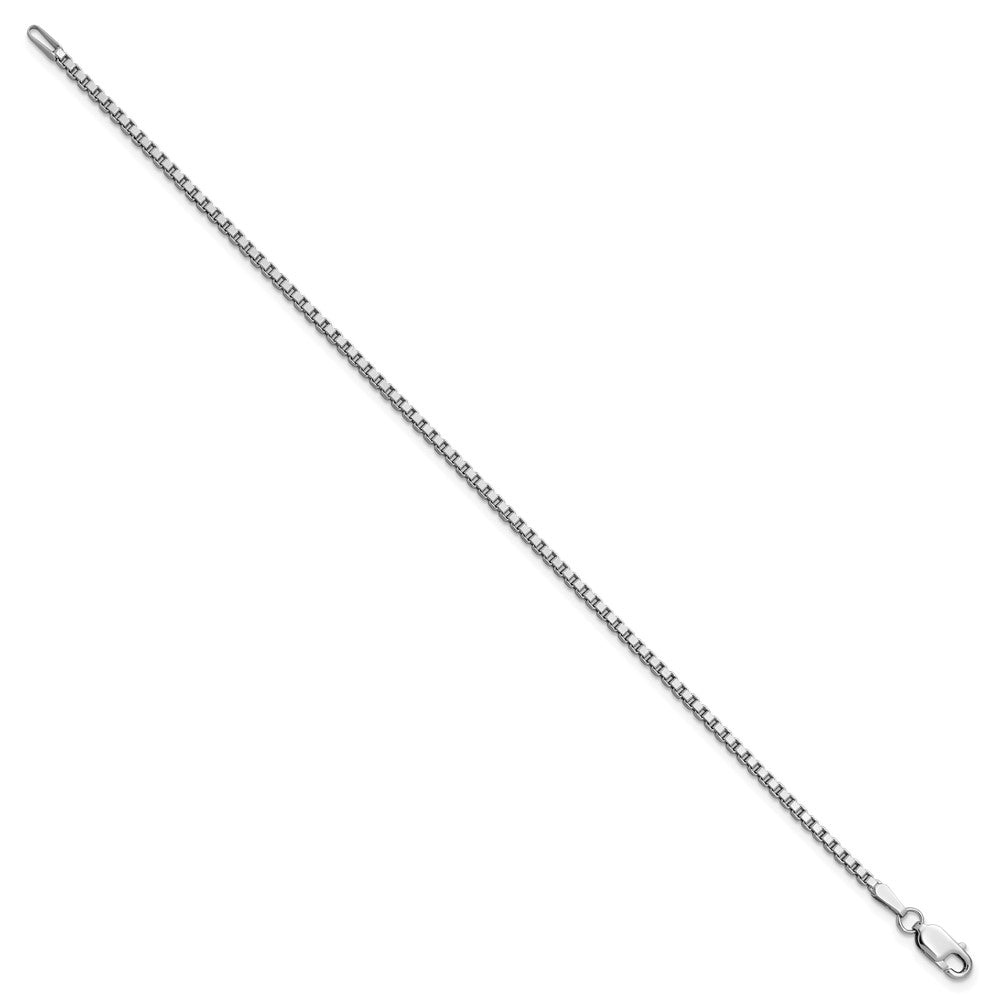 14k White Gold 1.9mm Box Chain