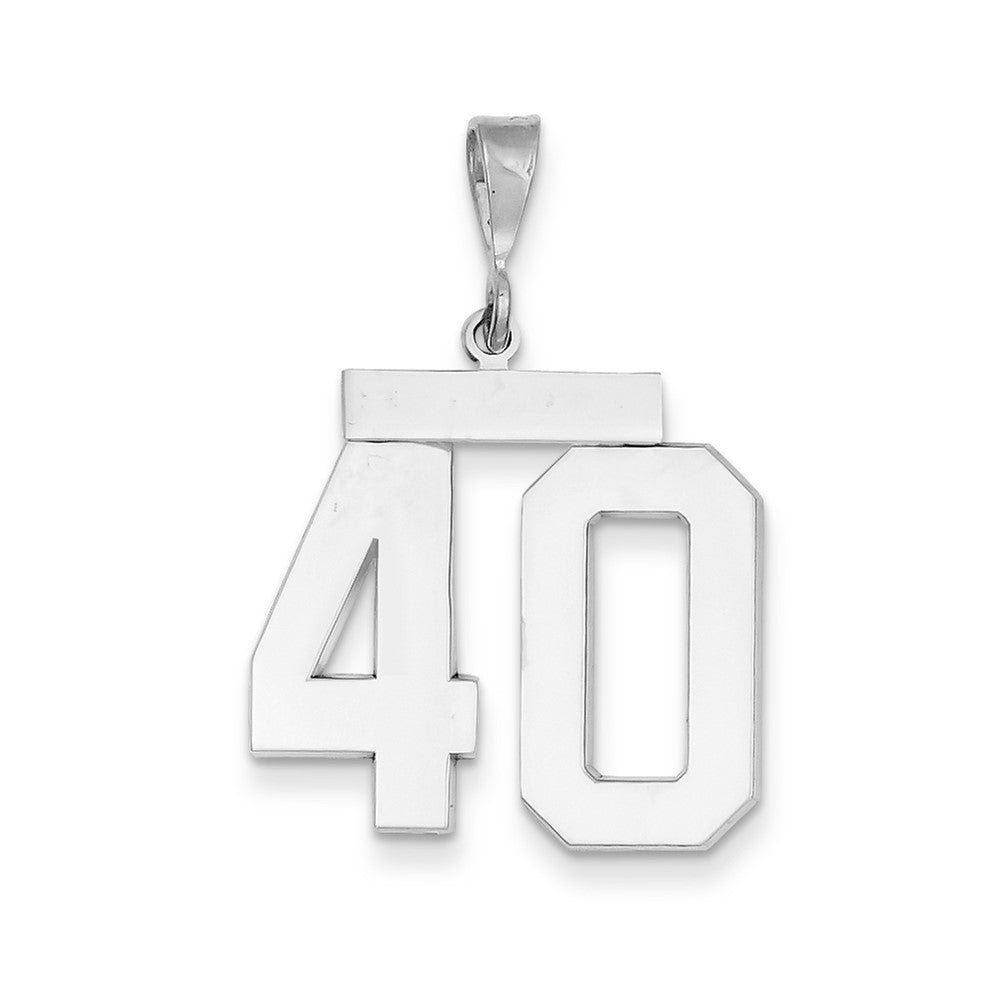10kw Large Polished Number 40 Charm