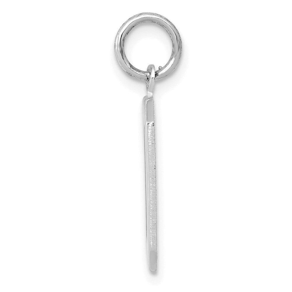 14kw  Medium Polished Number 0 Charm