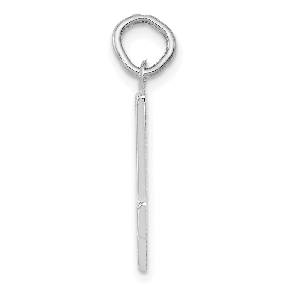14kw  Medium Polished Number 4 Charm