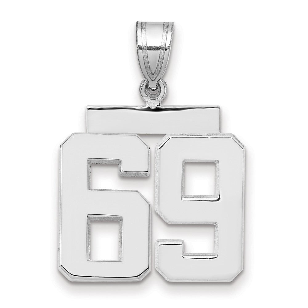 14kw Medium Polished Number 69 Charm