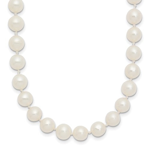 10k 6-7mm White Near Round Freshwater Cultured Pearl Necklace