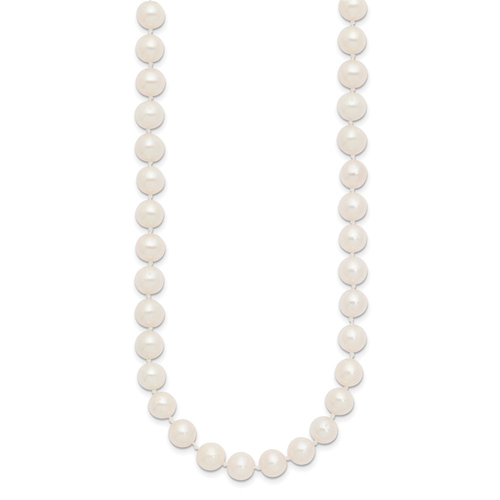 10k 7-8 mm White Near Round Freshwater Cultured Pearl Necklace