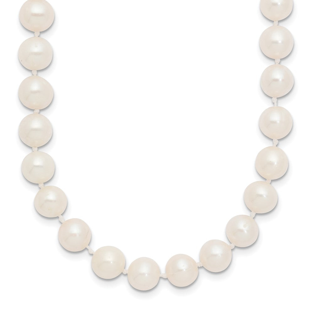 10k 7-8 mm White Near Round Freshwater Cultured Pearl Necklace