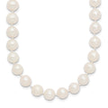10k 7-8 mm White Near Round Freshwater Cultured Pearl Necklace