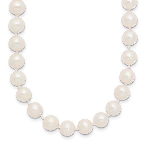 10k 7-8 mm White Near Round Freshwater Cultured Pearl Necklace