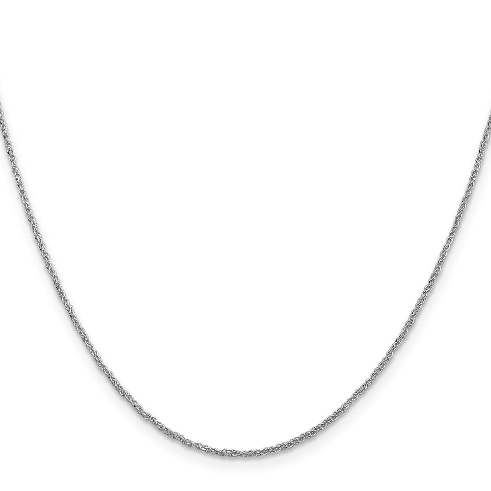 14K White Gold 1.1mm Ropa Chain