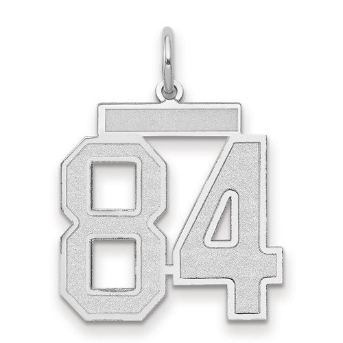14kw Medium Satin Number 84 Charm