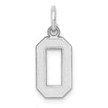 14kw Small Satin Number 0 Charm