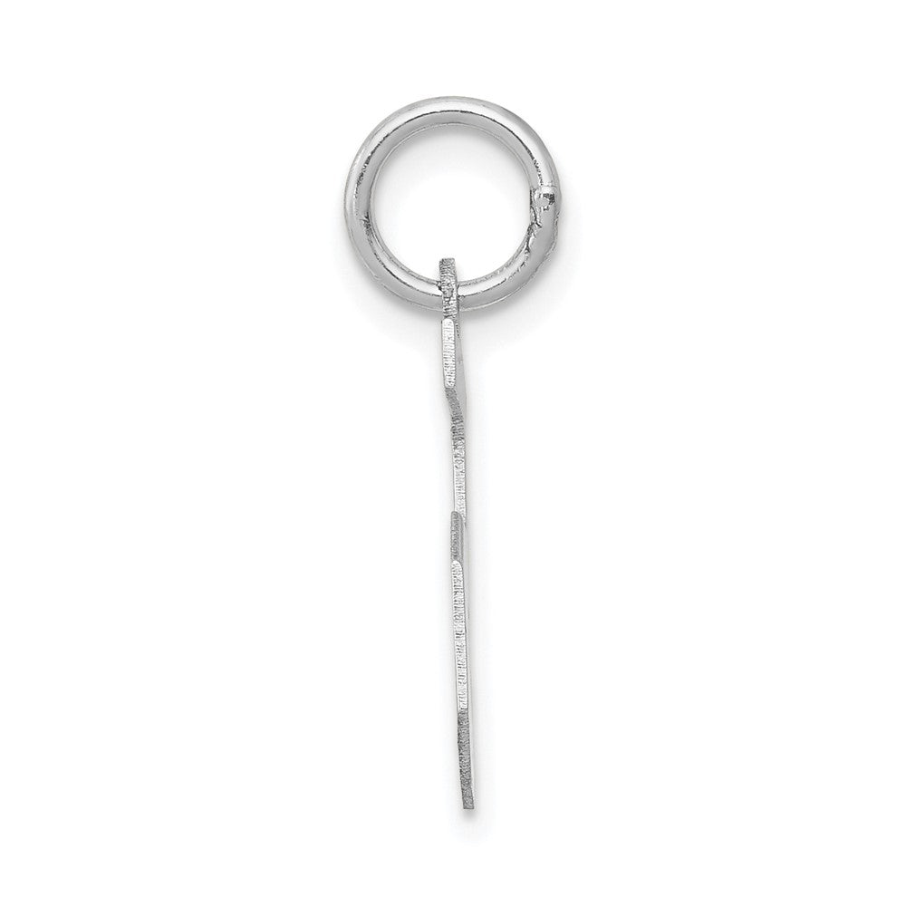 14kw Small Satin Number 5 Charm